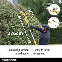 Powerplus POWXG2043 Elektrische Heggenschaar - 750W - Snoeien En Knippen - Zwaardlengte 570mm - Mesafstand 24mm - Telescopisch - Draaibaar Handvat - Haagschaar Voor Tuinonderhoud -Tuingereedschap Winkel 1200x1200 66