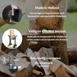 Miseru Houtklover – Zonder Bijl – No Axe – HANDMADE In Holland Houtsplijter – Houtkliever – Houtklover Voor Aanmaakhout – Ook Voor Stammen - Metaal 12 Miseru Houtklover – Zonder Bijl – No Axe – HANDMADE In Holland Houtsplijter – Houtkliever – Houtklover Voor Aanmaakhout – Ook Voor Stammen - Metaal -Tuingereedschap Winkel 1200x1200 883