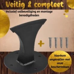 Merkloos Houtklover - Houtsplijter - Houtkliever - Houtklover Voor Aanmaakhout - Handmatig - Met Bevestigingsgaten - Kloofwig - Splijtwig - Metaal - Overal Te Bevestigen -Tuingereedschap Winkel 1200x1200 898