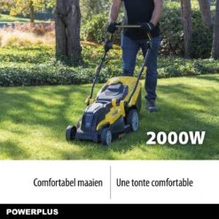 Powerplus POWXG6281 Elektrische Grasmaaier - Grasmachine Voor Middelgrote En Grote Tuin - 2000W - Maaibreedte 420mm - Verstelbare Maaihoogte - Mulching Functie - Incl. 40L Opvangbak -Tuingereedschap Winkel 1200x1200 917