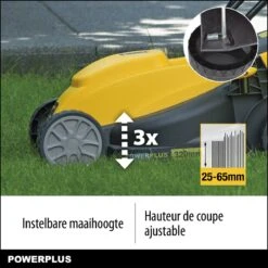 Powerplus POWXG6212T Elektrische Grasmaaier - Grasmachine Voor Kleine En Middelgrote Tuin - 1300W - Maaibreedte 320mm - Verstelbare Maaihoogte - 30L Opvangbak - Incl. Grastrimmer 250W 11 Powerplus POWXG6212T Elektrische Grasmaaier - Grasmachine Voor Kleine En Middelgrote Tuin - 1300W - Maaibreedte 320mm - Verstelbare Maaihoogte - 30L Opvangbak - Incl. Grastrimmer 250W -Tuingereedschap Winkel 1200x1200 932