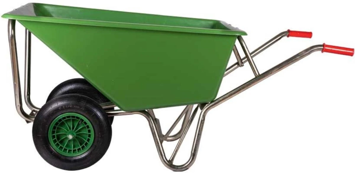 Kruiwagen Met Dubbel Luchtwiel Stal Eco Groen 160 Liter 12 Kruiwagen Met Dubbel Luchtwiel Stal Eco Groen 160 Liter - Afbeelding 10