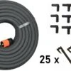 Meisterhome ® - 30 Meter - Druppelslang - Druppelsystemen - Zweetslang - Bewatering - Bewateringssysteem - Druppelsysteem - Irrigatie Set - 70% Waterbesparing - Druppelaars - Tuin, Gras, Planten - Met 38 Hulpstukken Voor Vast Zetten En Verlengen -Tuingereedschap Winkel 1200x652