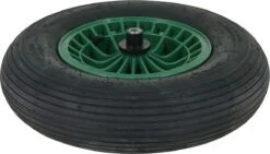FORT 2PLy Kruiwagenwiel 400x100mm, Kunststof Velg, Kleur Groen, Luchtband -Tuingereedschap Winkel 1200x684