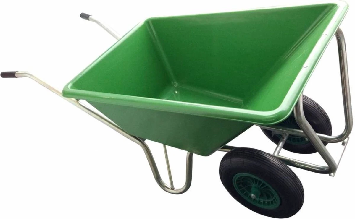 Kruiwagen Met Dubbel Luchtwiel Stal Eco Groen 160 Liter 9 Kruiwagen Met Dubbel Luchtwiel Stal Eco Groen 160 Liter - Afbeelding 7