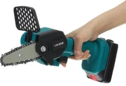 Merkloos Mini Accu Kettingzaag - 4 Inch Elektrische Boomzaag - Handkettingzaag - Met 2 Accu En 1 Oplader - Voor Tuinboom Ranch Bomen Snijden Hout- Blauw -Tuingereedschap Winkel 1200x815 9