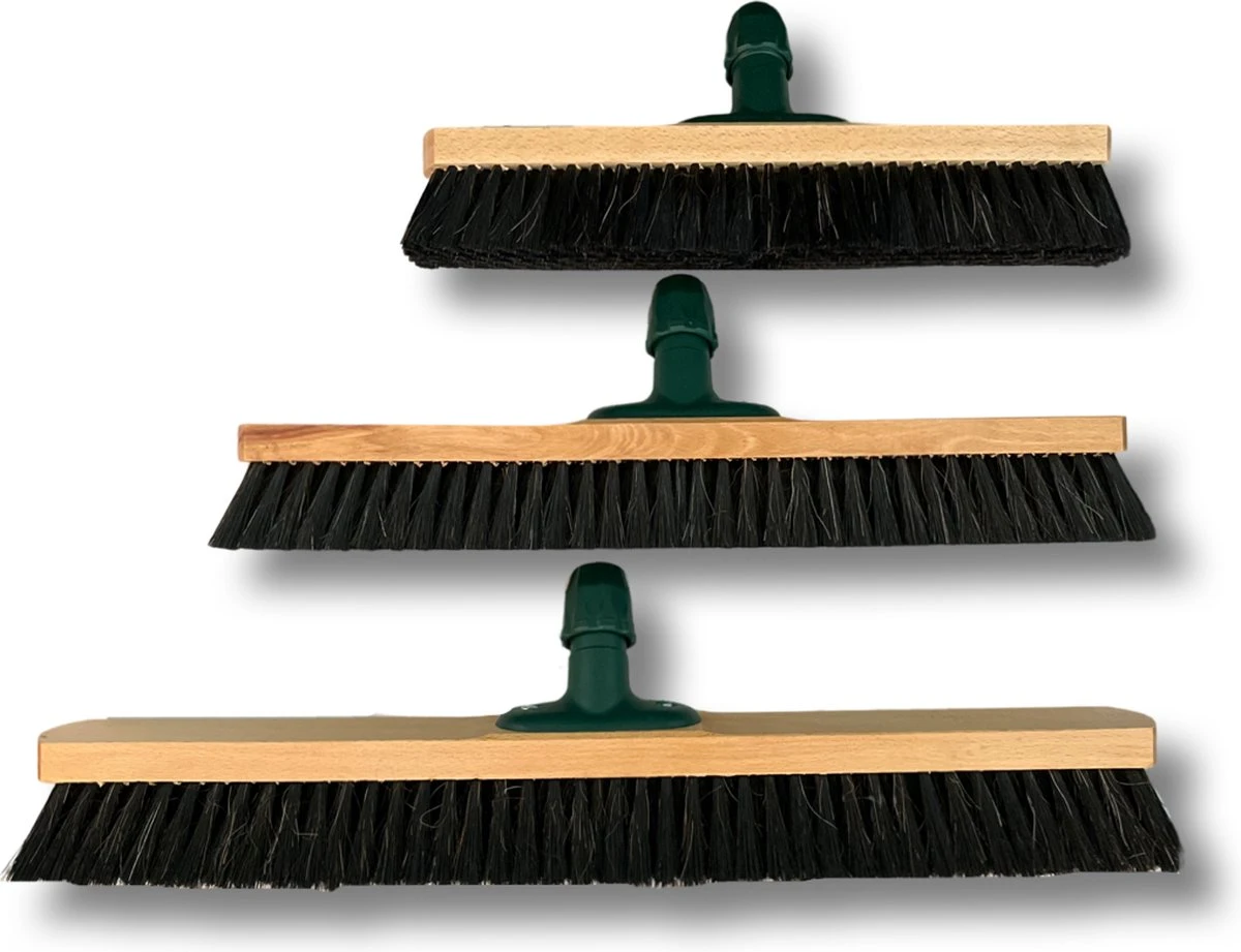 MAUS Classic Bezem Binnen 50cm - Zachte Paardenhaar Zaalveger Van Hout Met Steel - Made In EU -zeer Robuust 7 MAUS Classic Bezem Binnen 50cm - Zachte Paardenhaar Zaalveger Van Hout Met Steel - Made In EU -zeer Robuust - Afbeelding 5