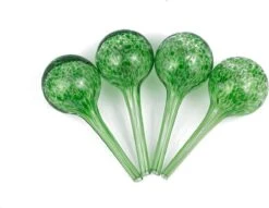 Merkloos Decopatent® 4 Stuks - Waterdruppelaar Voor Planten - Watergever - Glas - Waterbollen - Watergeefsysteem - Plantenbollen - Groen -Tuingereedschap Winkel 1200x930 1