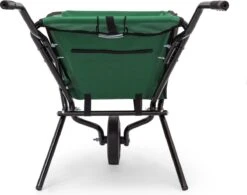 Relaxdays Kruiwagen Opvouwbaar - Inklapbare Tuinwagen - Vouwkruiwagen - Groen - 50 L -Tuingereedschap Winkel 1200x948