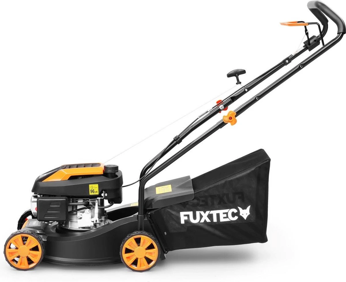 FUXTEC Grasmaaier Benzine - 41cm - 80cc - Duwmaaier - Opvangbak 45L - FX-RM4180 7 FUXTEC Grasmaaier Benzine - 41cm - 80cc - Duwmaaier - Opvangbak 45L - FX-RM4180 - Afbeelding 5