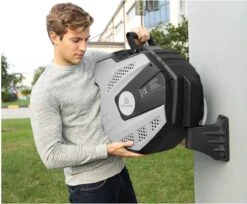 CoolHome Wandslangenbox 15 Meter + 1,5 Meter - Tuinslang Met Haspel- Slangenhouder 180° Draaibaar - Tuinslanghaspel Zwart - Grijs -Tuingereedschap Winkel 1200x992 2