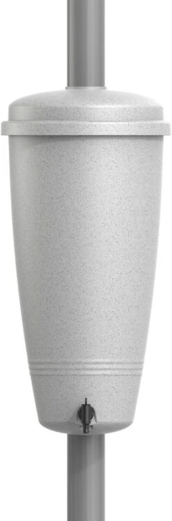 Elho Green Basics Rain Catcher 33 - Regenton Voor Balkonbuiten - Ø 33.5 X H 73.5 Cm - Grijs/Living Concrete -Tuingereedschap Winkel 396x1200