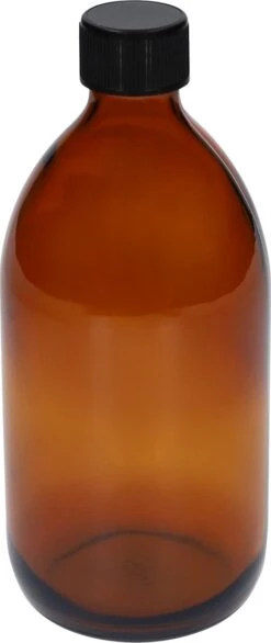 QUVIO Sprayfles - Spuitfles - Plantenspuit - Schoonmaak Spuit - Huishoudspray - Leeg/Hervulbaar - Kamerspray - Allesreiniger - Glazen Sprayflacon - Waterspuit - Kappersspuit - 500 Ml - Glas - Bruin - Zwart -Tuingereedschap Winkel 506x1200