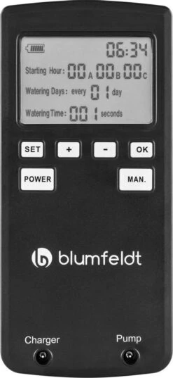 Blumfeldt Greenkeeper Automatisch Bewateringssysteem - Besproeiingscomputer - Druppelsysteem - Bewateringsautomaat Ideaal Tijdens Vakantie - Voor 60 Potplanten -Tuingereedschap Winkel 552x1200