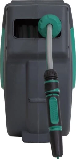 VONROC Automatische Slanghaspel – Incl. 25m Tuinslang, Aansluitslang, Spuitstuk, Koppelingen & Kraanaansluiting -Tuingereedschap Winkel 577x1200