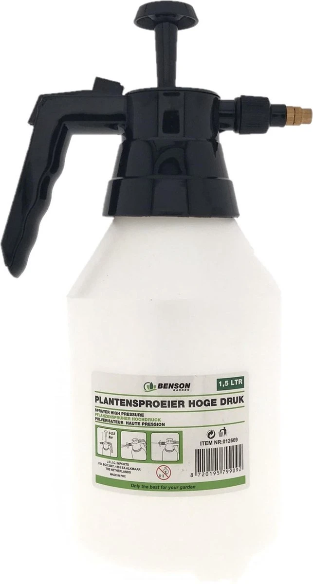 Plantensproeier - Gardenline 1.5 Liter - Hoge Druk - Verstelbare Druk 6 Plantensproeier - Gardenline 1.5 Liter - Hoge Druk - Verstelbare Druk - Afbeelding 4