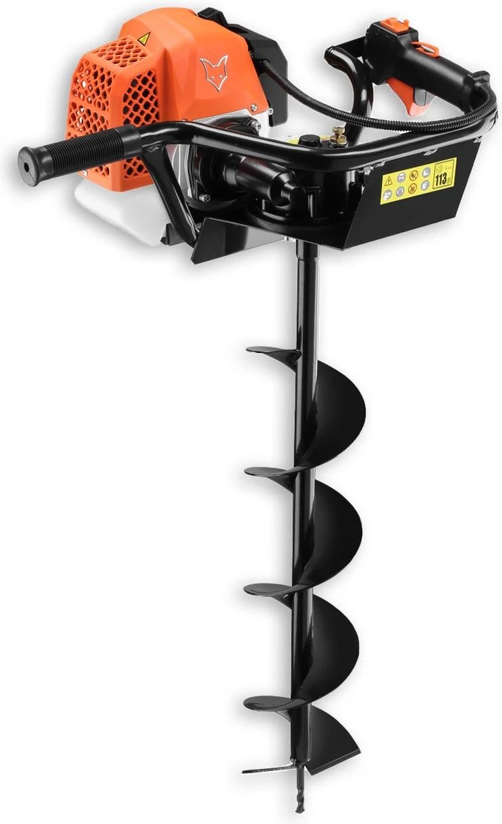 FUXTEC Grondboor Benzine Incl. 100/150/200mm Hulpstukken - 62cc - FX-EB162 4 FUXTEC Grondboor Benzine Incl. 100/150/200mm Hulpstukken - 62cc - FX-EB162 - Afbeelding 2