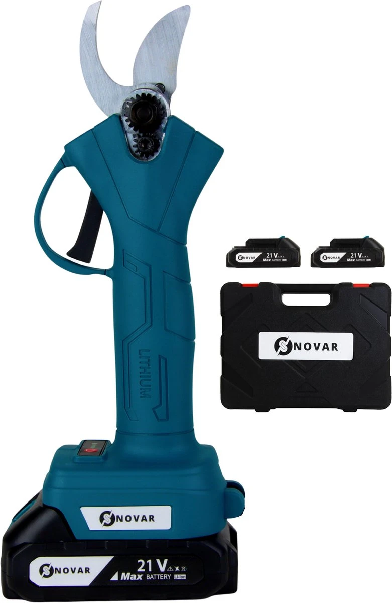 NovarGarden® Elektrische Snoeischaar NG1 - 2x Accu - Elektrisch - Takkenschaar - Op Batterij - 28mm 3 NovarGarden® Elektrische Snoeischaar NG1 - 2x Accu - Elektrisch - Takkenschaar - Op Batterij - 28mm