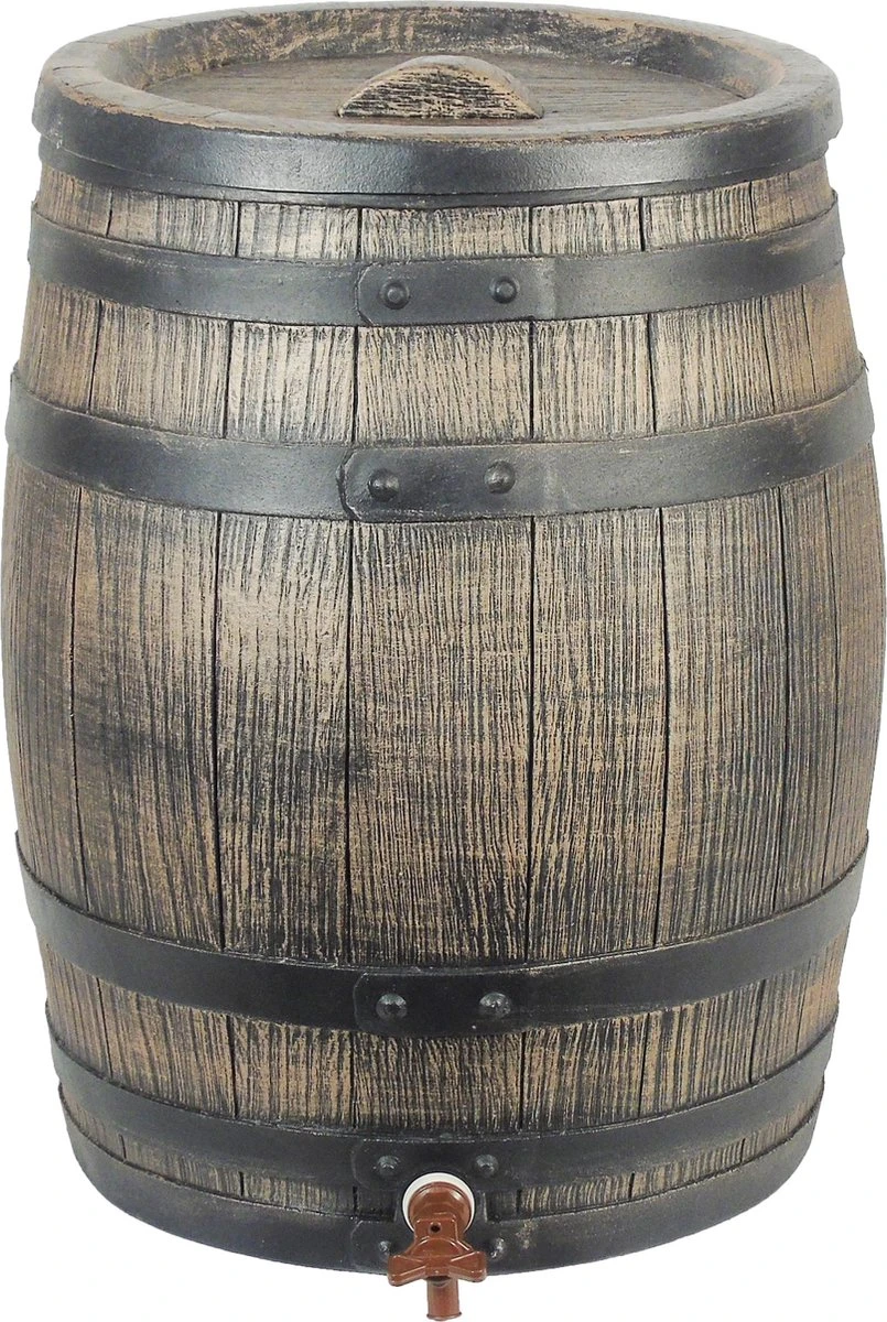 Nature - Regenton - Whiskyvat - 120L - H66 X Ø50,5cm 3 Nature - Regenton - Whiskyvat - 120L - H66 X Ø50,5cm