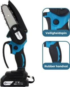 NovarGarden® Mini Kettingzaag NG1 - Met 2x Accu - Takkenzaag - Snoeizaag - Electrisch - Handzaag - Boomzaag - 21V -Tuingereedschap Winkel 970x1200 2